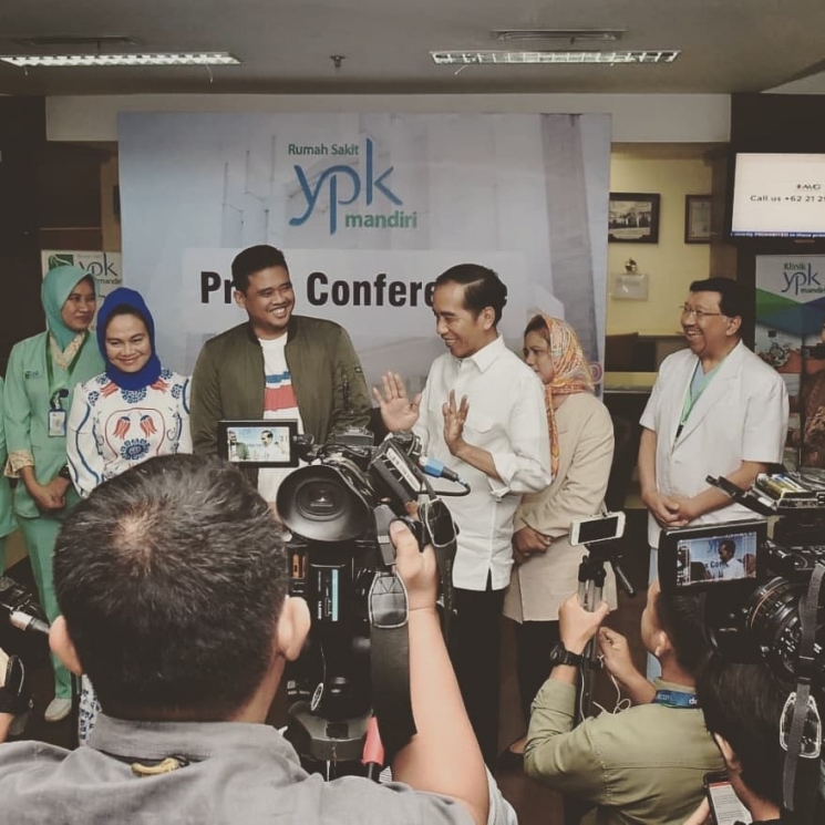 Presiden Joko Widodo memberikan pengumuman kelahiran cucu kedua. (Instagram/@jokowi)