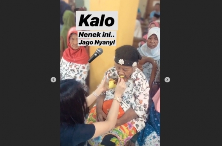 Suasana perayaan ulang tahun Syahrini di panti jompo. (Instagram/@princessyahrini)