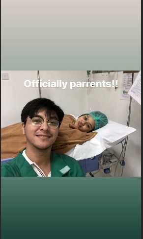 Perjuangan Mytha Lestari saat melahirkan anak pertama. (Instagram/@barry.maheswara)