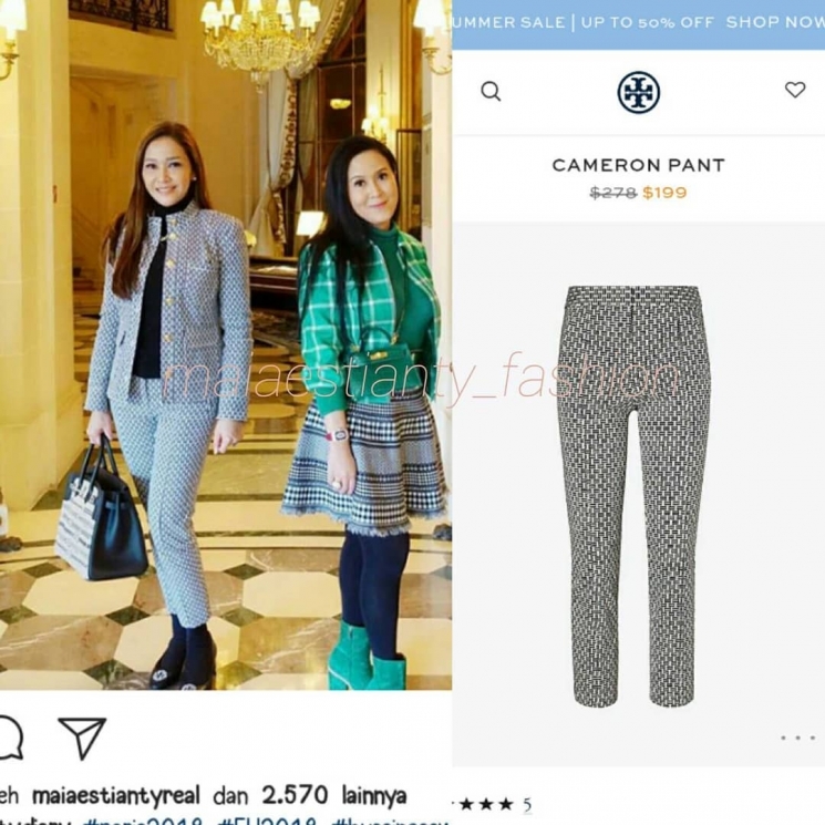 Harga Fashion Item Maia Estianty yang di bawah Rp 6 juta. (Instagram/@maiaestianty_fashion)