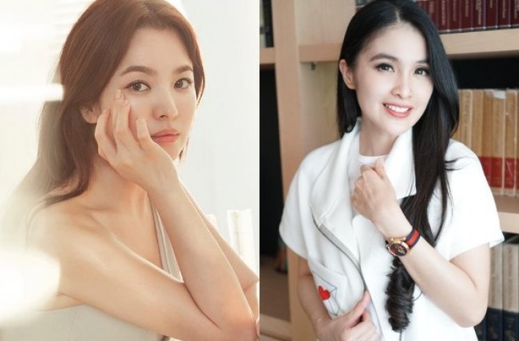 Song Hye Kyo dan Sandra Dewi. (Instagram)