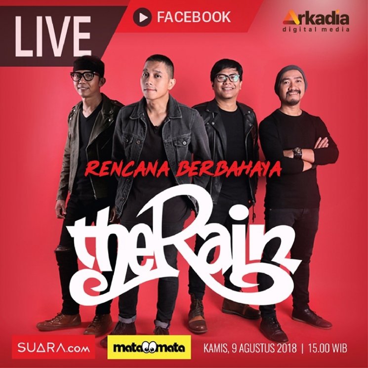 Poster The Rain Live di Facebook Matamatadotcom. (Matamata.com)