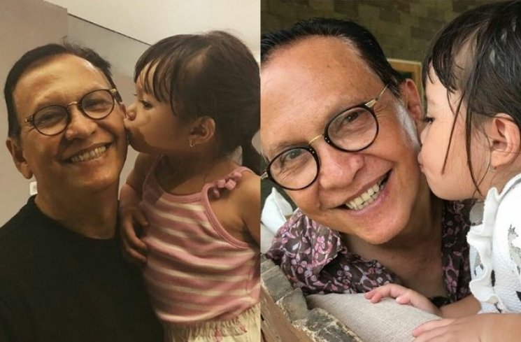 Roy Marten dan cucunya, Gempi. (Instagram/@realroymarten)
