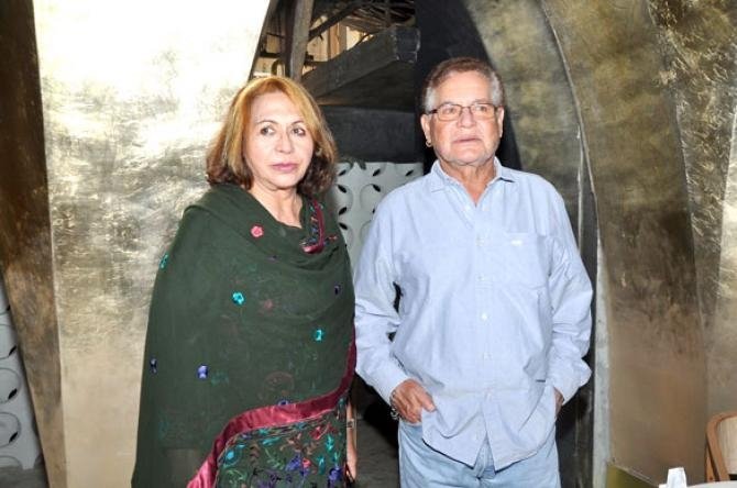 Salim Khan dan Helen Richardson (bollywoodshaadis.com)