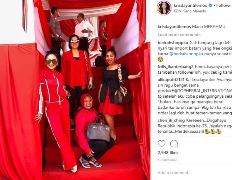 Krisdayanti. (Instagram/@krisdayantilemos)