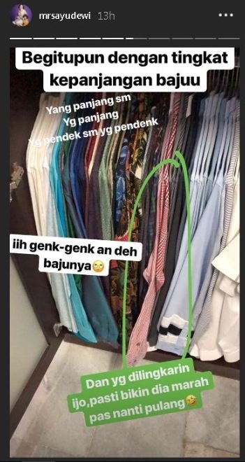 InstaStory Ayu Dewi. (Instagram/@mrsayudewi)