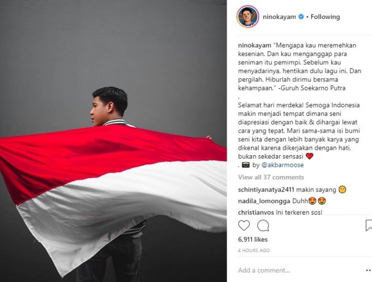 Nino Kayam. (Instagram/@ninokayam)