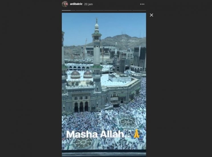 Postingan Instagram Story Ardi Bakrie. (capture Instagram)