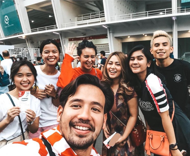 Seleb yang nonton upacara pembukaan Asian Games 2018. (Instagram/@rachelvennya)