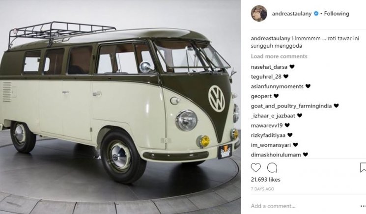 Screenshot postingan Instagram Andre Taulany. (Instagram/@andreastaulany)