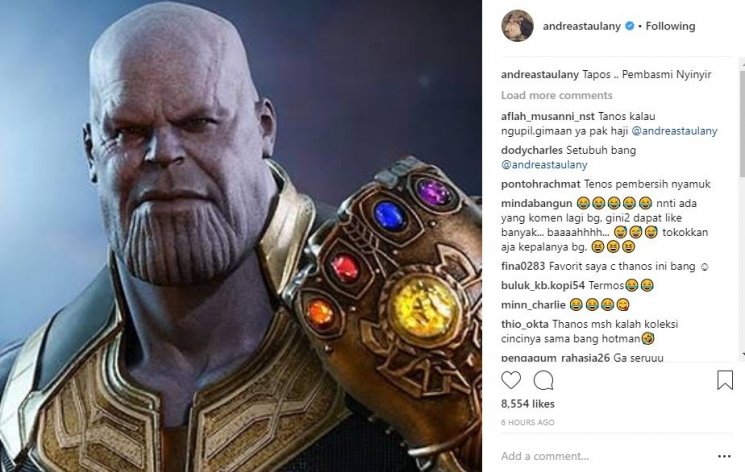 Screenshot postingan Instagram Andre Taulany. (Instagram/@andreastaulany)