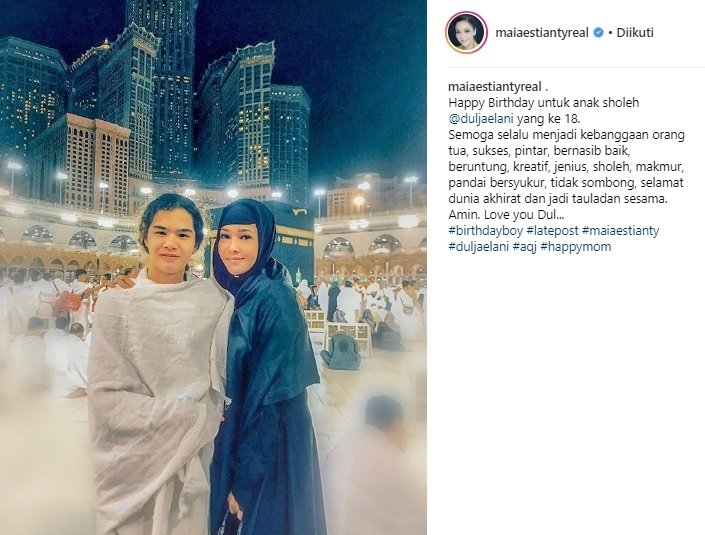 Maia Estianty dan Dul Jaelani. (Instagram/@maiaestiantyreal)