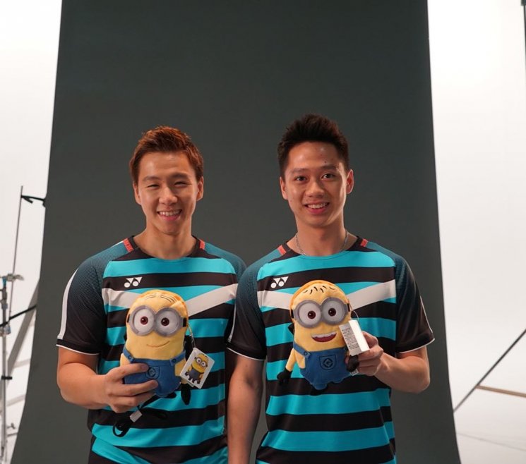 Marcus Gideon dan Kevin Sanjaya. (Instagram/@kevin_sanjaya)