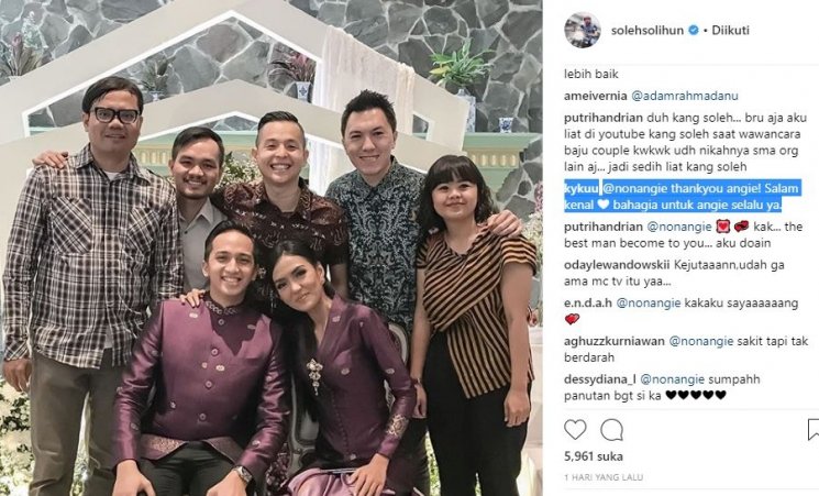 Balasan Anastasia Herzigova. (Instagram/@solehsolihun)