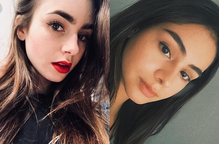 Sahila Hisyam dan Lily Collins. (Kolase Instagram/@lilyjcollins/@sahilahisyam)