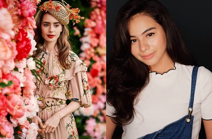 Sahila Hisyam dan Lily Collins. (Kolase Instagram/@lilyjcollins/@sahilahisyam)