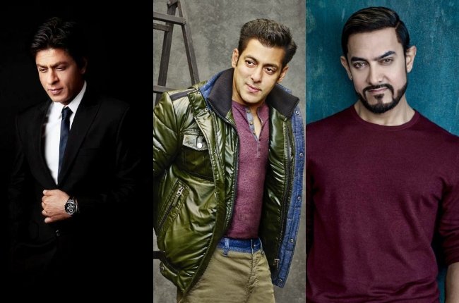 Shah Rukh Khan, Salman Khan, Aamir Khan (pinterest)