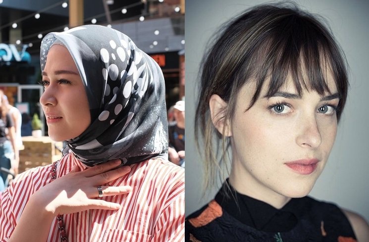 Nina Zatulini dan Dakota Johnson. (Instagram/@ninazatulini22/@nerd.break)