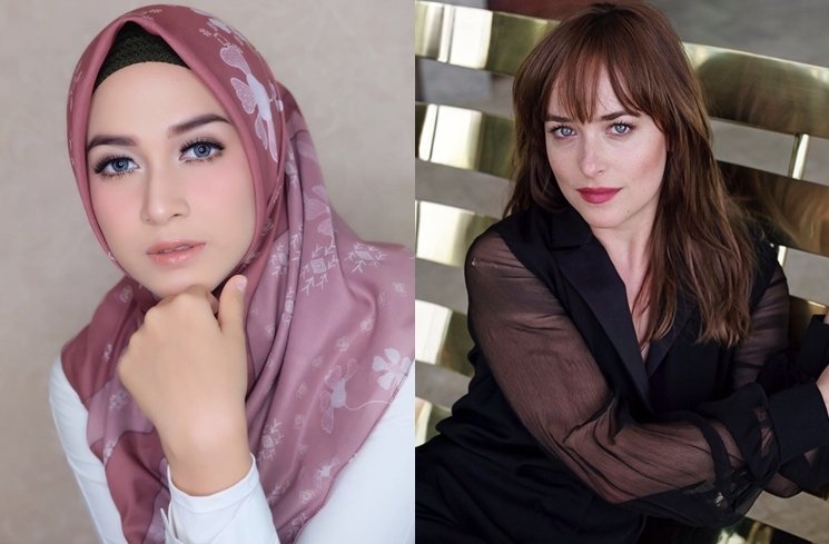 Nina Zatulini dan Dakota Johnson. (Instagram/@ninazatulini22/@dakotaonline)