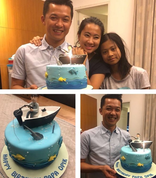 Taufik Hidayat, Ami Gumelar, dan dua anaknya (Instagram/@th_natanayo)