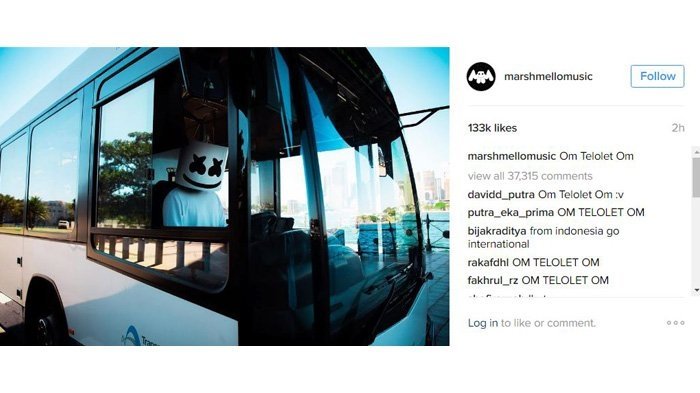 DJ Marshmello. (Instagram/@marshmellomusic)
