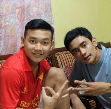 Ghifari Anandaffa Prihardika (kiri) dan Rangga Raditya (kanan). (Twitter/@GMintonYunior)