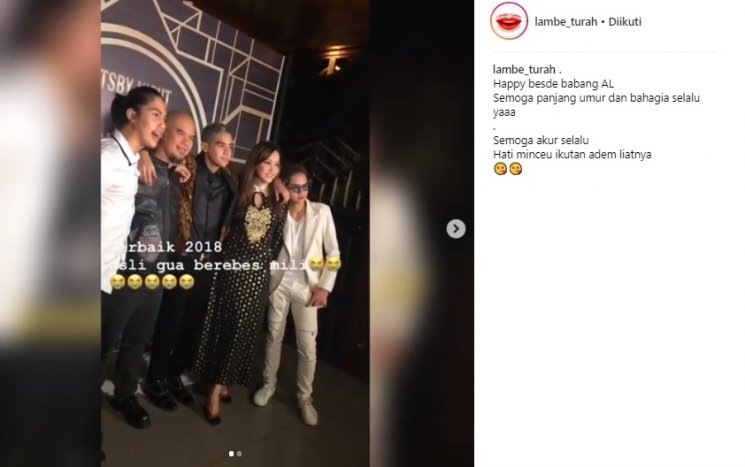 Momen kebersamaan Ahmad Dhani dan Maia Estianty bersama tiga putranya. (Instagram/@lambe_turah)
