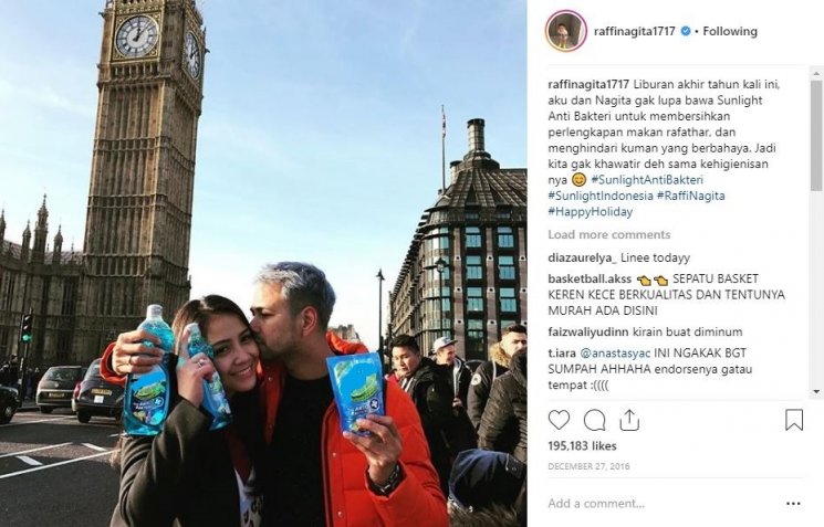 Raffi Ahmad dan Nagita Slavina. (Instagram/@raffinagita1717)