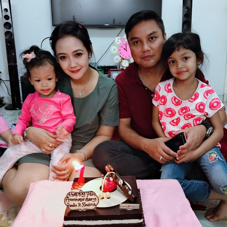 Rheina Ipeh dan Findo Purwono HW  (Instagram/@rheina_findo)