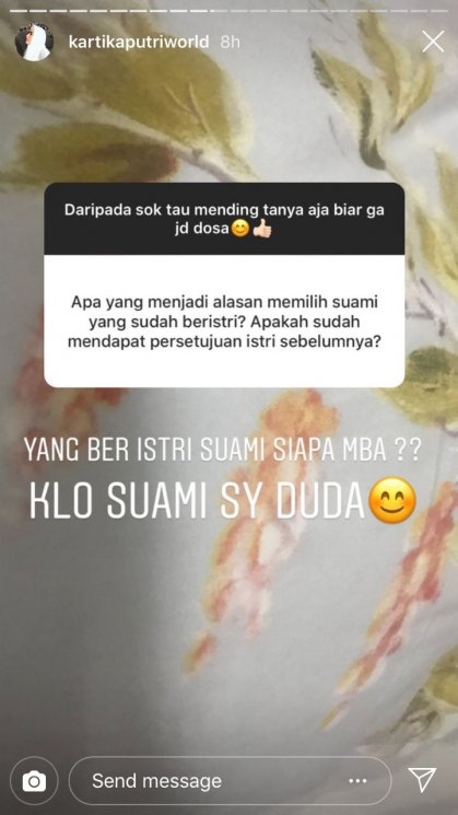 Kartika Putri. (Instagram)
