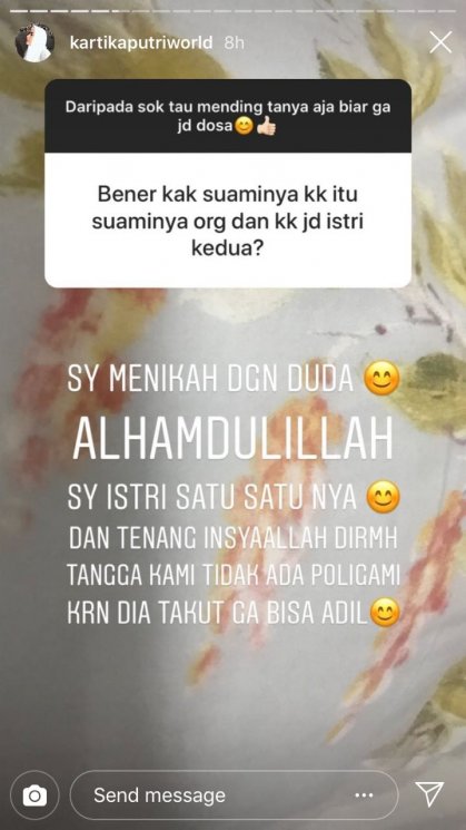 Kartika Putri. (Instagram)