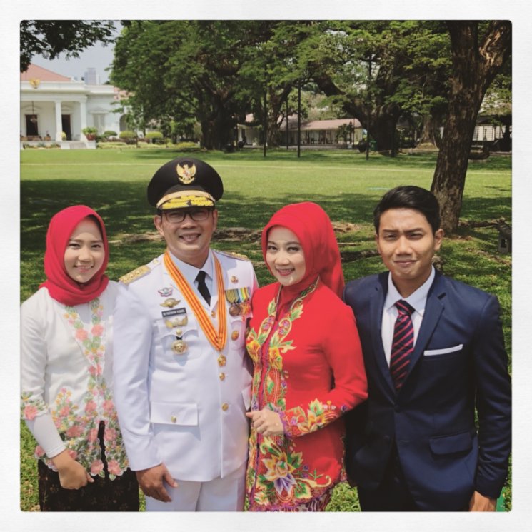 Ridwan Kamil, Atalia Praratya, Emil dan Zara(Instagram/@ridwankamil)
