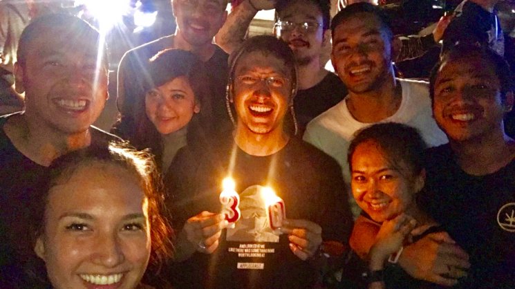 Kejutan ulang tahun Dimas Anggara. (Instagram/@dimsanggara)