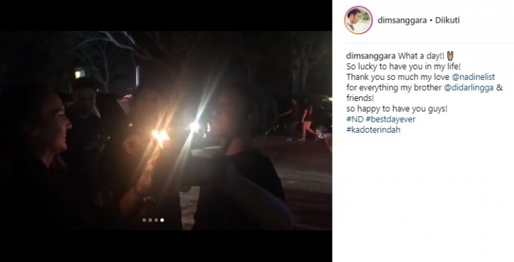 Kejutan ulang tahun Dimas Anggara. (Instagram/@dimsanggara)