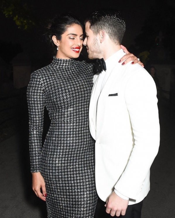 Priyanka Chopra dan Nick Jonas di ultah Ralph Lauren ke 50 (Instagram/@priyankachopra)