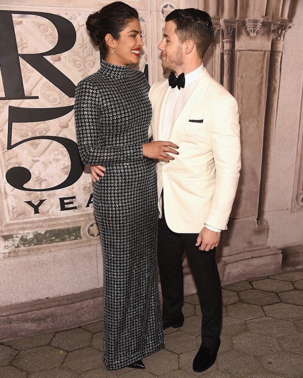 Priyanka Chopra dan Nick Jonas di ultah Ralph Lauren ke 50 (Instagram/@priyankachopra)