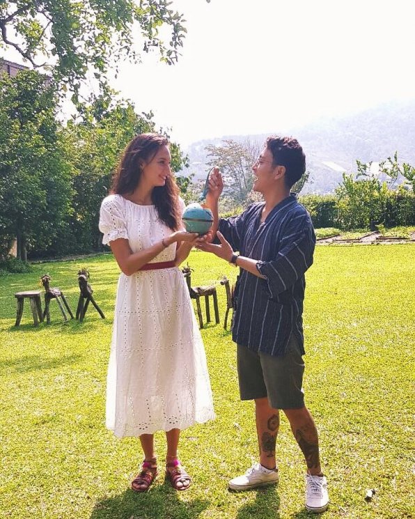 Nadine Chandrawinata dan Dimas Anggara. (Instagram/@nadinelist)