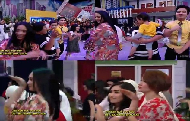 Ayu Ting Ting dan Nagita Slavina satu panggung. (NET)