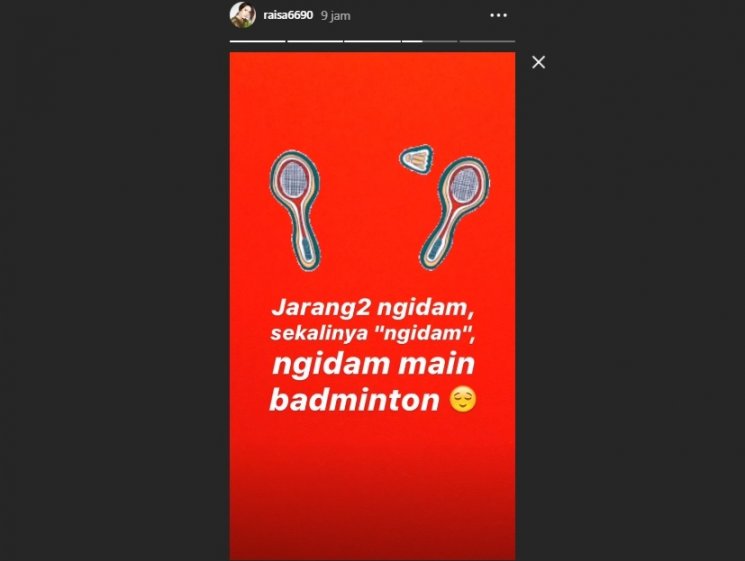Postingan IG Story Raisa. (Instagram/@raisa6690)