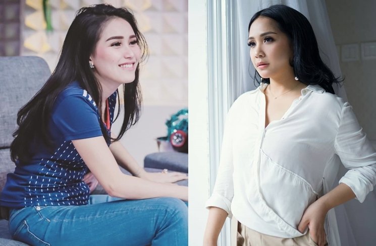 Ayu Ting Ting dan Nagita Slavina. (Kolase Instagram)