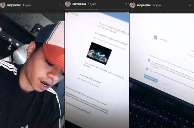 Postingan Reza Arap. (Instagram/@rapyourbae)