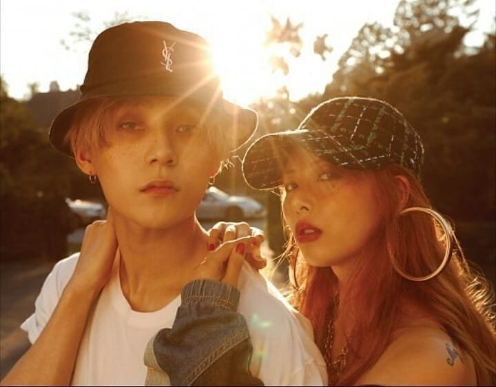 HyunA dan E'Dawn pentagon (Instagram/@lunavtae)