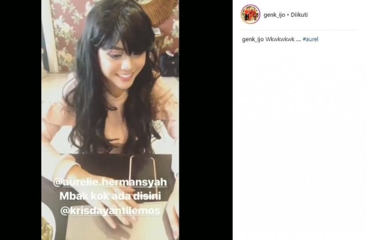 Aurel Hermansyah. (Instagram/@genk_ijo)