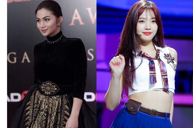 Ariel Tatum vs Joy Red Velvet (Tahun 1996) (Kolase Instagram/@arieltatum/@joy.redvelvet)