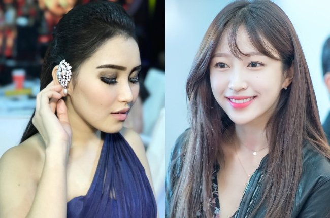 Ayu Ting Ting vs Hani EXID (Tahun 1992) (Kolase Instagram/@ayutingting92/@hani_exid)