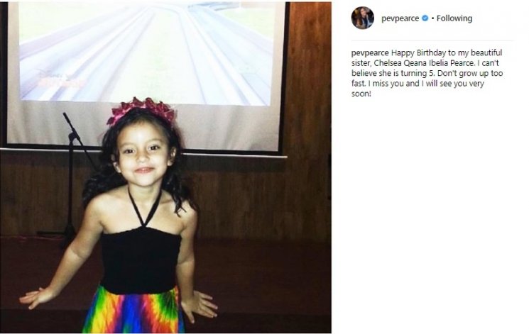 Adik Pevita Pearce. (Instagram/@pevpearce)