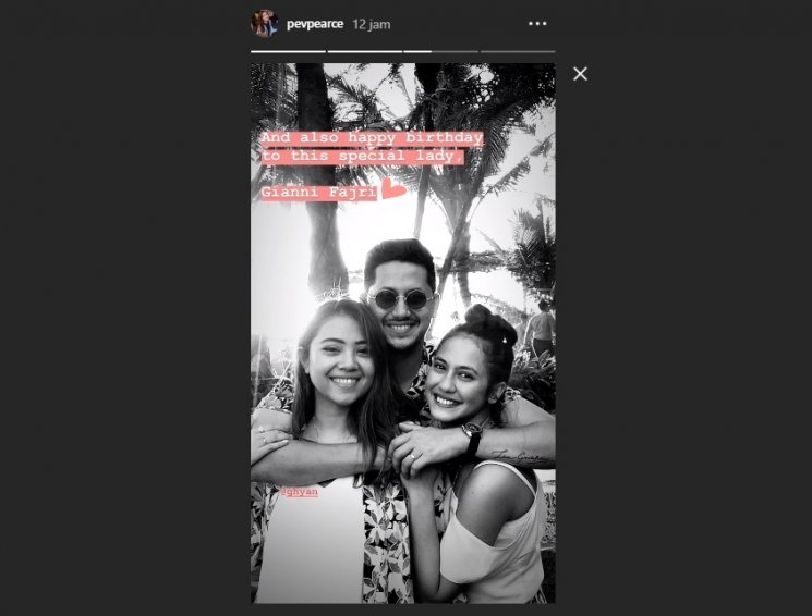 Instagram Story Pevita Pearce. (Instagram/@pevpearce)