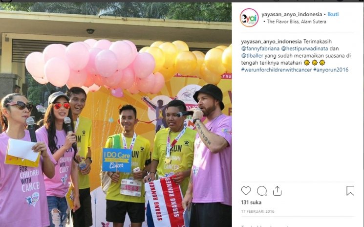Hesti Purwadinata dan Fanny Fabriana utk Yayasan Anyo Indonesia (Instagram/@yayasan_anyo_indonesia)