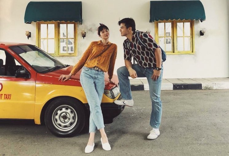 Laura Basuki dan Dion Wiyoko. (Instagram/@sim_f)