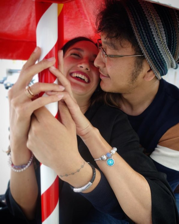 Nadine Chandrawinata dan Dimas Anggara di New York (Instagram/@dimsanggara)